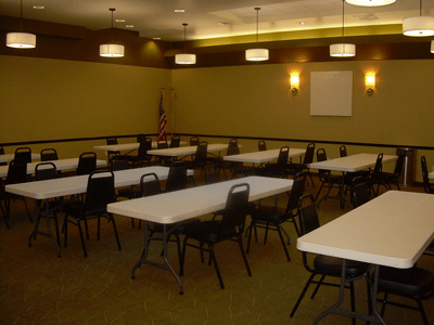 Banquet area tables